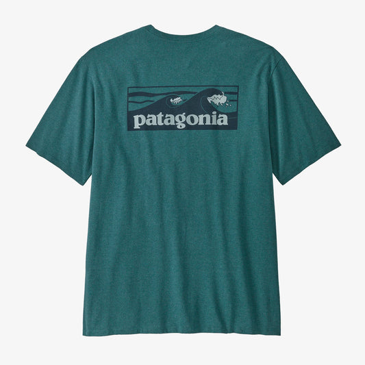 Patagonia M'S Boardshort Logo Pocket Responsibili Tee - Wetland Blue