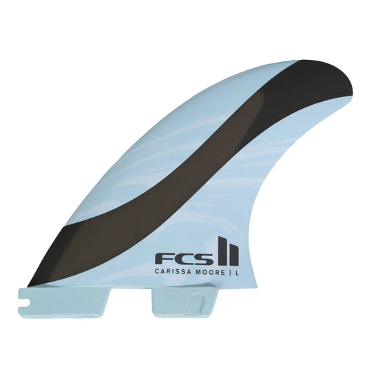 FCS II Carissa Moore Signature Tri Fin Set -Blue/Black - Star Surf + Skate