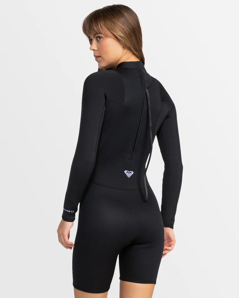 Roxy 2/2mm Prologue Back Zip LS Springsuit - Black