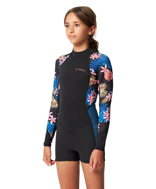 O'Neill Girls Bahia FZ LS Mid Spring 2mm - Balmy Nights - Star Surf + Skate