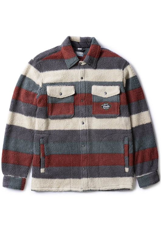 Vissla Peaks Sherpa Eco Woven Shirt - Fired Brick - Star Surf + Skate