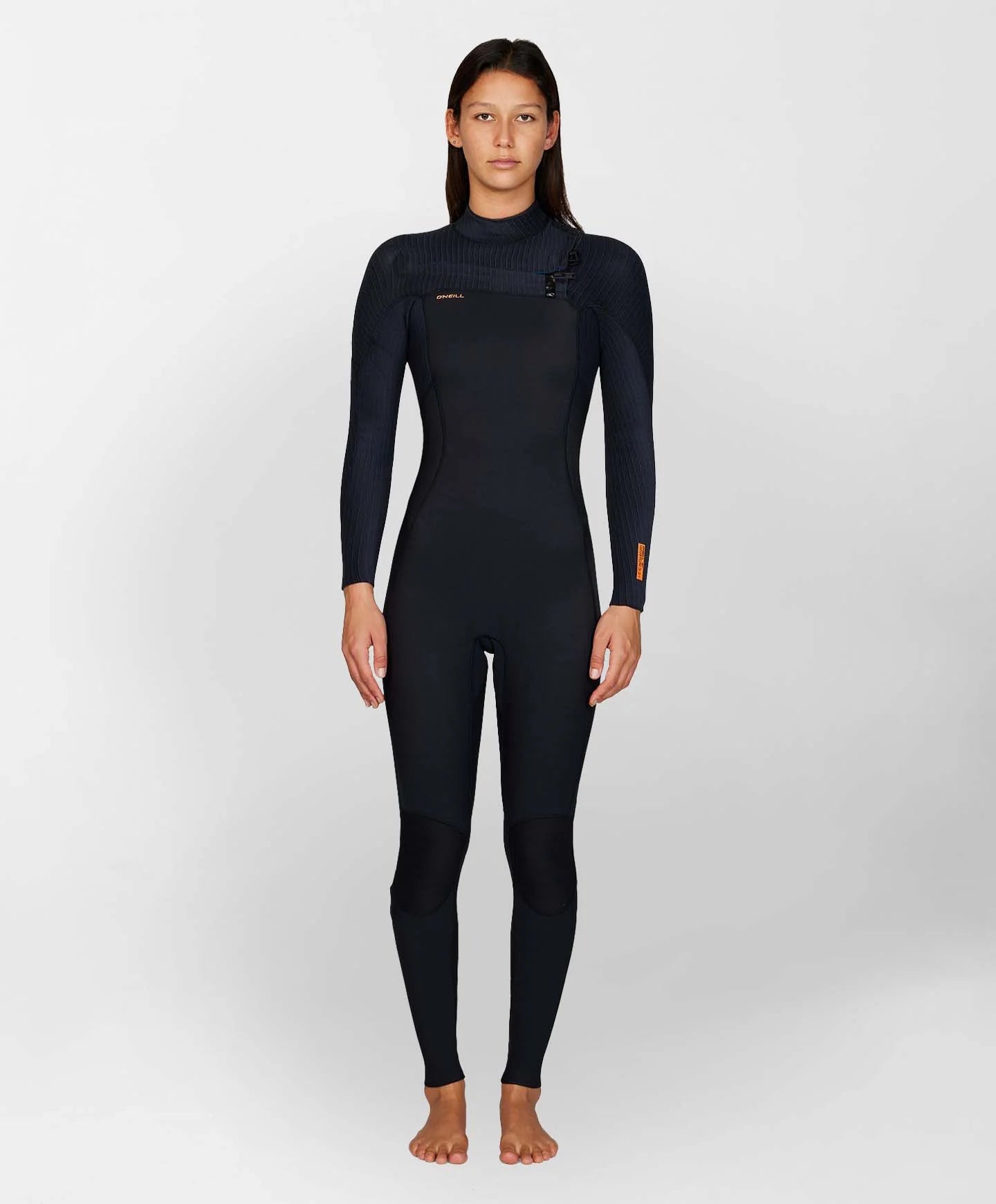O'Neill Womens Hyperfreak CZ Full 4/3+mm - Black/Black