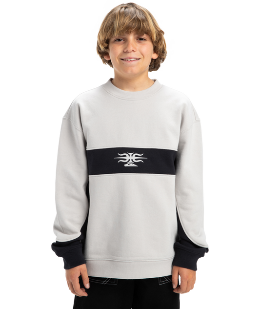 Quiksilver Mercury Devil Crew Youth - Lunar Rock - Star Surf + Skate
