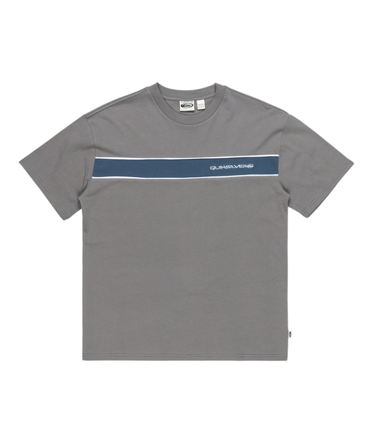 Quiksilver Tri Band SS Tee - Steel Gray - Star Surf + Skate